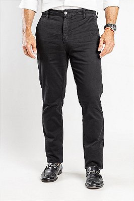 Calça de Sarja Slim Preto
