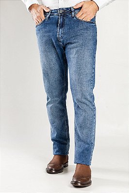 Calça Jeans Slim Azul