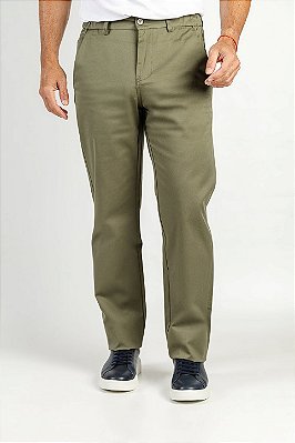 Calça de Sarja Alfaiataria Oliva