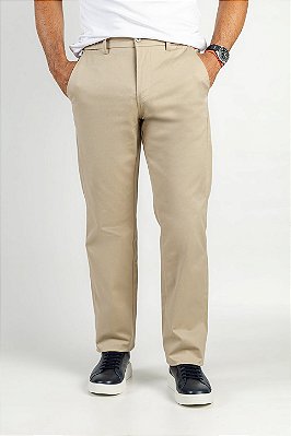 Calça de Sarja Alfaiataria Bege