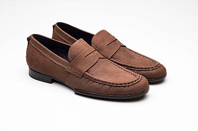 Mocassim Nobuck Café