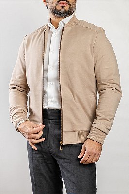 Jaqueta Bomber Bege