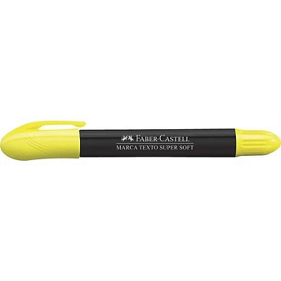Caneta Marca Texto Gel Super Soft Amarela - Faber-Castell