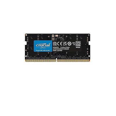 MEMORIA RAM NOTEBOOK 8GB DDR5 4800MHZ SODIMM PRETO CT8G48C40S5 - CRUCIAL