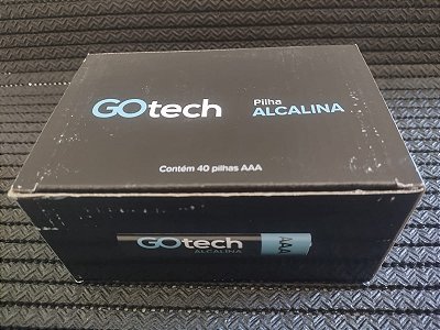 PILHA ALCALINA PALITO AAA 04UN CAIXA C/10 PCT - GOTECH