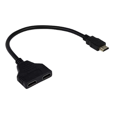 CABO ADAPTADOR DIVISOR HDMI SPLITTER Y 1 ENTRADA P/ 2 SAÍDAS SWITCH VÍDEO 1 X 2