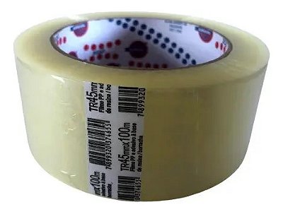 FITA ADESIVA HOT MELT PP33 TRANSPARENTE 45MMX100M - EUROCEL