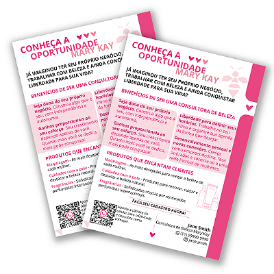 Folheto Oportunidade MK (Personalizado)