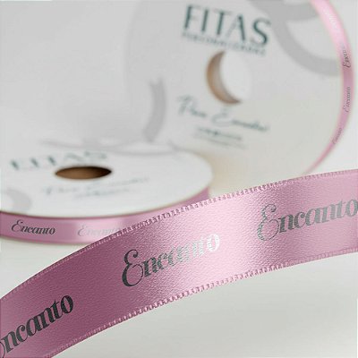 Fita de Cetim Personalizada (Impressão Prata) - 50m