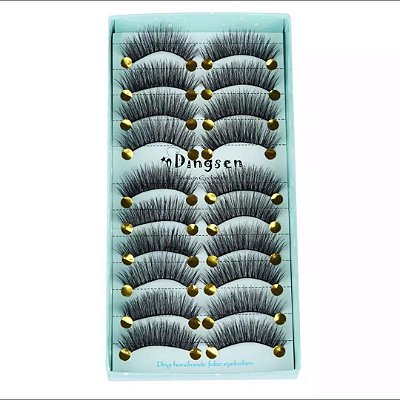 Cartela de cílios com 10 pares - Modelo 3D-122