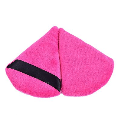 Esponja de veludo triangular 01pç - Cor Rosa