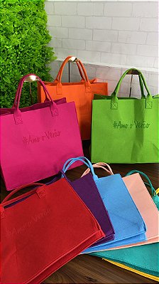 Bolsa sacola  neoprene  Amo o verão 502