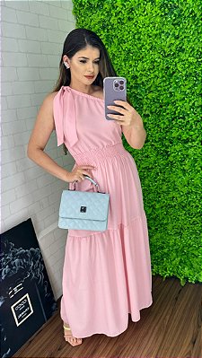 Vestido longo ombro único - 335