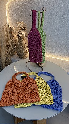 Bolsa em Macramê- 2509