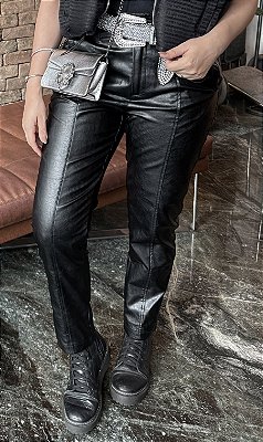 Calça Simone  couro eco- 3027