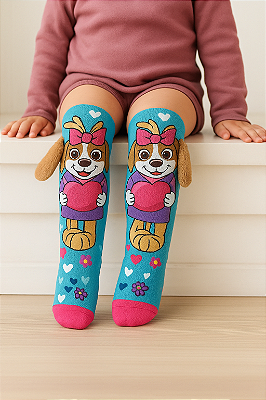 Meia longa 3D ( cachorrinha )