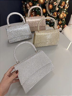 Bolsa Bruna c/ strass - 7017