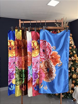 Lenço flor de Lotus