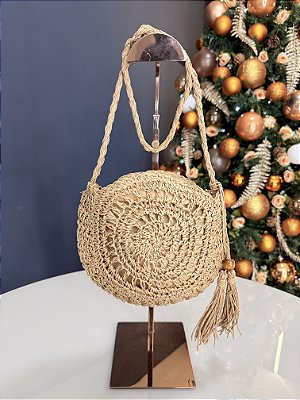 Bolsa palha redonda pequena - 25-93