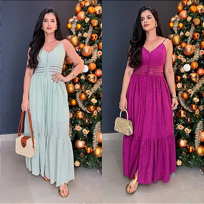 Vestido em Cambraia Aluska - 0539