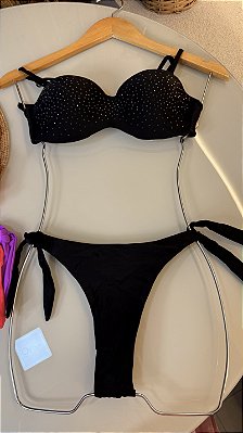 Biquiní meia taça c/ strass - 2025-22