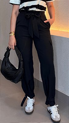 Calça clochard/cargo marrant -129