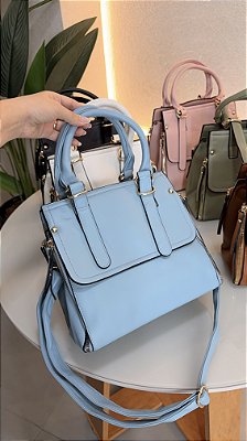 Bolsa quadrada c/ ziper na laterais - 801