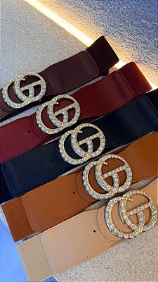 Cinto elástico c/ pedrarias - 18-65