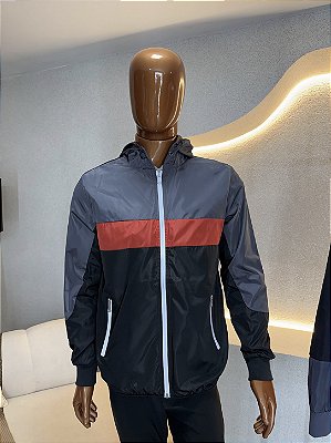 Casaco masculino corta vento