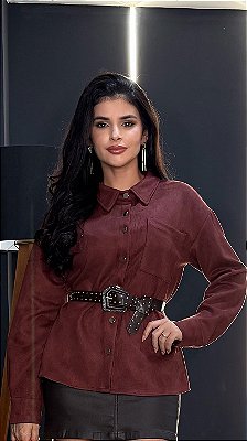 Camisa suede/camurça - 75366