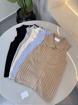 Blusa regata polo em linha - 92026