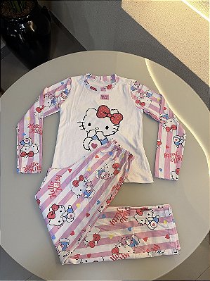 Pijama infantil menina - (HELLO KITTY)