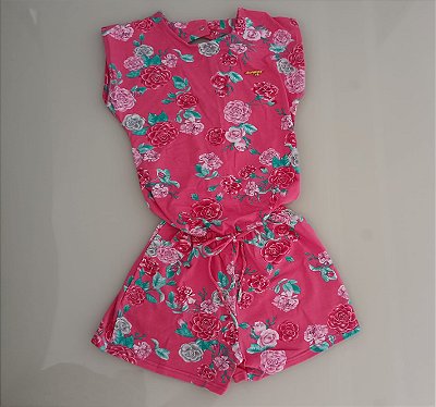 Macaquinho Floral Infantil Menina