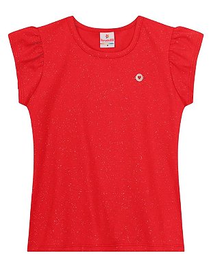 Blusa Infantil Meninca com Brilho Brandili