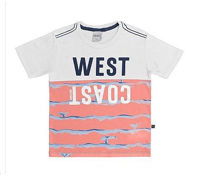 Camiseta Infantil Manga Curta West Coast