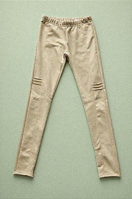 Calça Legging Infantil em Suede Milli & Nina