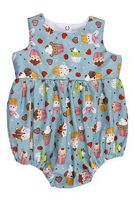 Macaquinho Romper Infantil Menina - PetCake