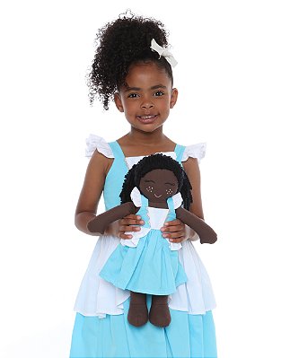 Kit Vestido Fantasia Tal Menina Tal Boneca - Princesa Cinderela