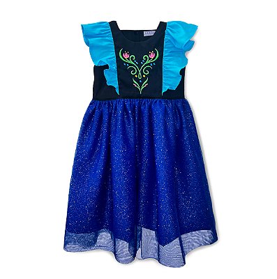 Vestido Infantil Frozen Anna Glitter Artesanal | Delicadeza e Conforto - Baby Fashion & Fun