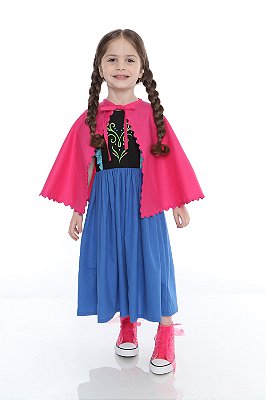 Vestido Fantasia Infantil - Frozen Anna