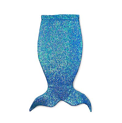 Fantasia Infantil -  Calda Sereia em paetês - Azul