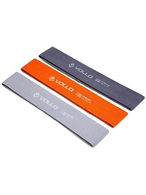 Kit 3 Mini Faixas Vollo de Poliéster – Funcional e Pilates