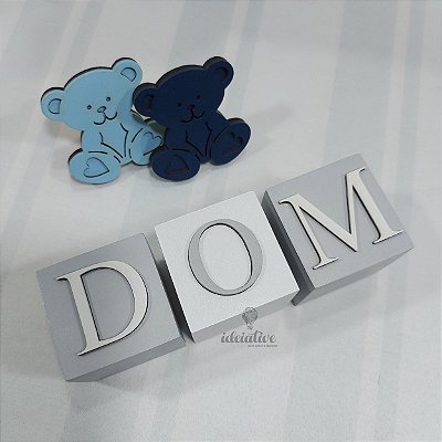 Cubo Infantil Nome Menino Personalizado