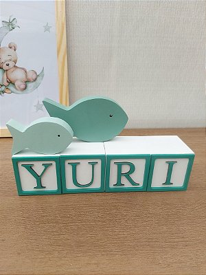 Kit 2 Peixinhos Decoração Fundo do Mar em mdf