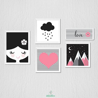 Decoração Quarto de Menina, chuva de amor, love