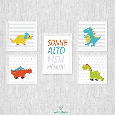 Quadrinhos infantil relevo dinossauro