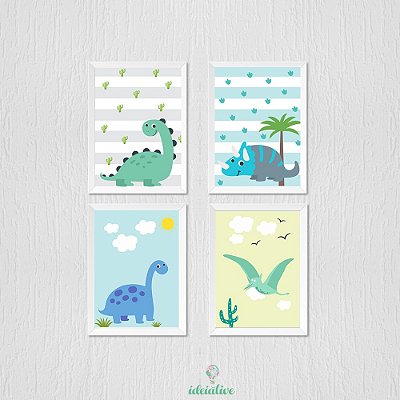 Quadro Quarto de Criança Dinossauro