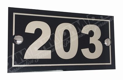 Número residencial em espelho