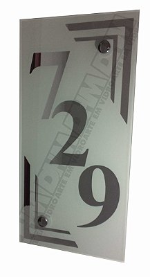 Número Residencial Personalizado em espelho