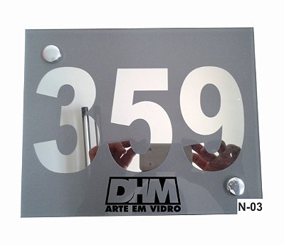 Número Residencial Personalizado em espelho
